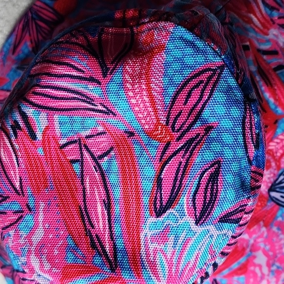 Lilly Pulitzer Womens Ruby Red Wild Sun Hat One Size Preowned - Picture 2 of 7